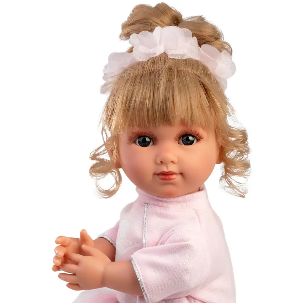 Llorens: Elena 35cm-es baba balett ruhában kép 3