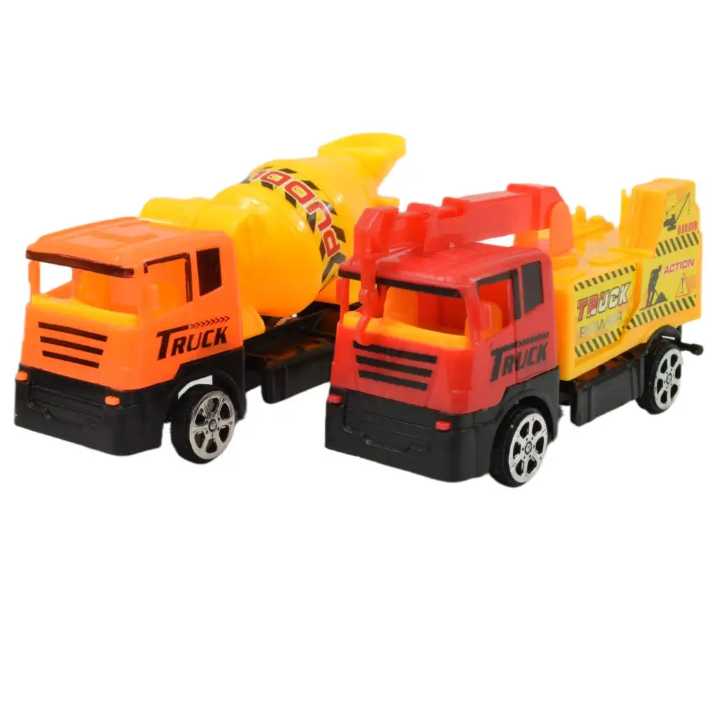 Heavy Duty: Építőipari játék szett lendkerekes autókkal és kiegészítőkkel kép 3