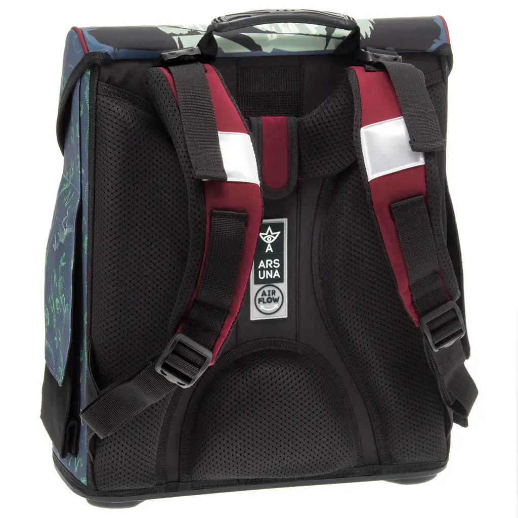 Ars Una: T-Rex kompakt ergonomikus mágneszáras iskolatáska, hátizsák 33x41x24cm kép 3