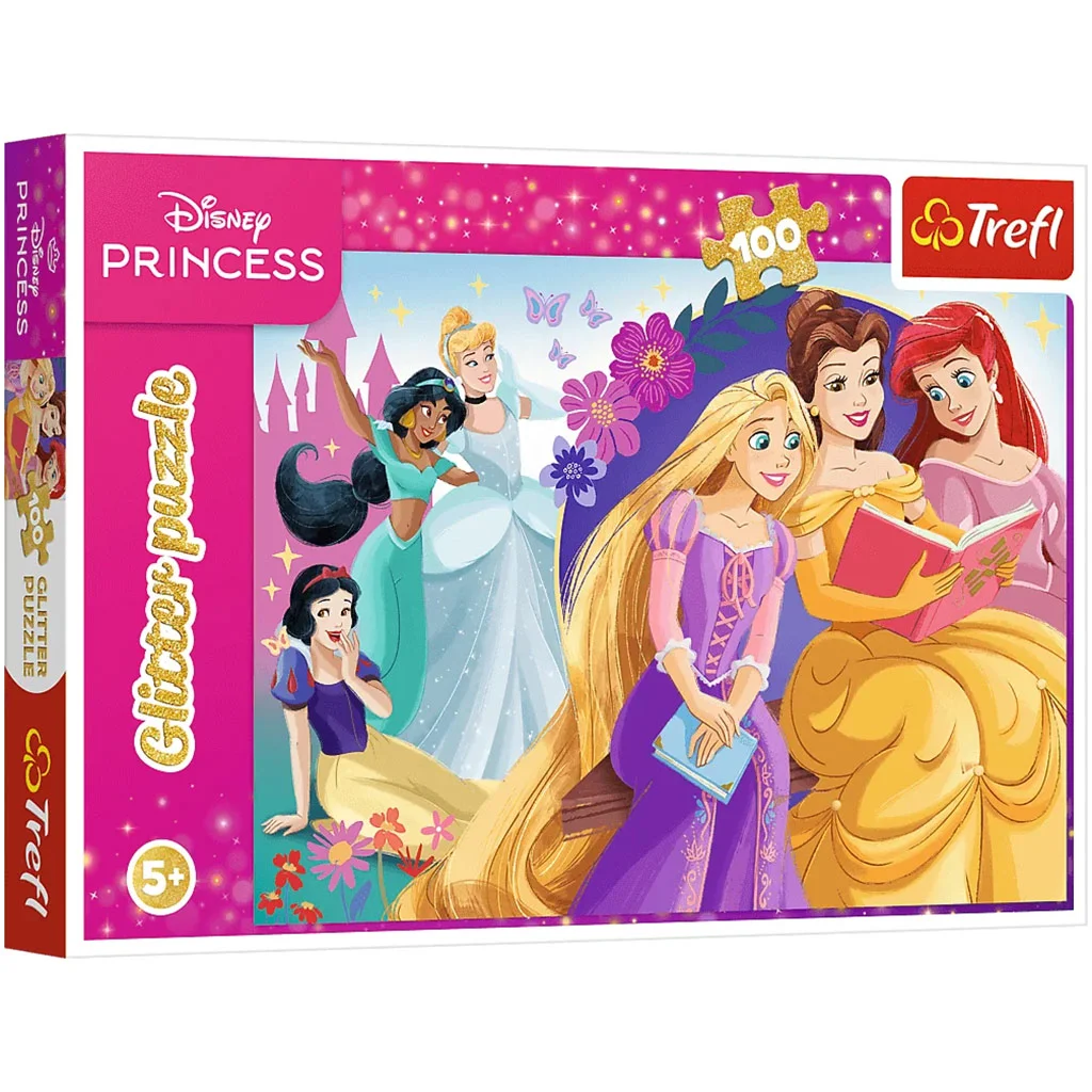Disney hercegnők 100db-os glitteres puzzle - Trefl