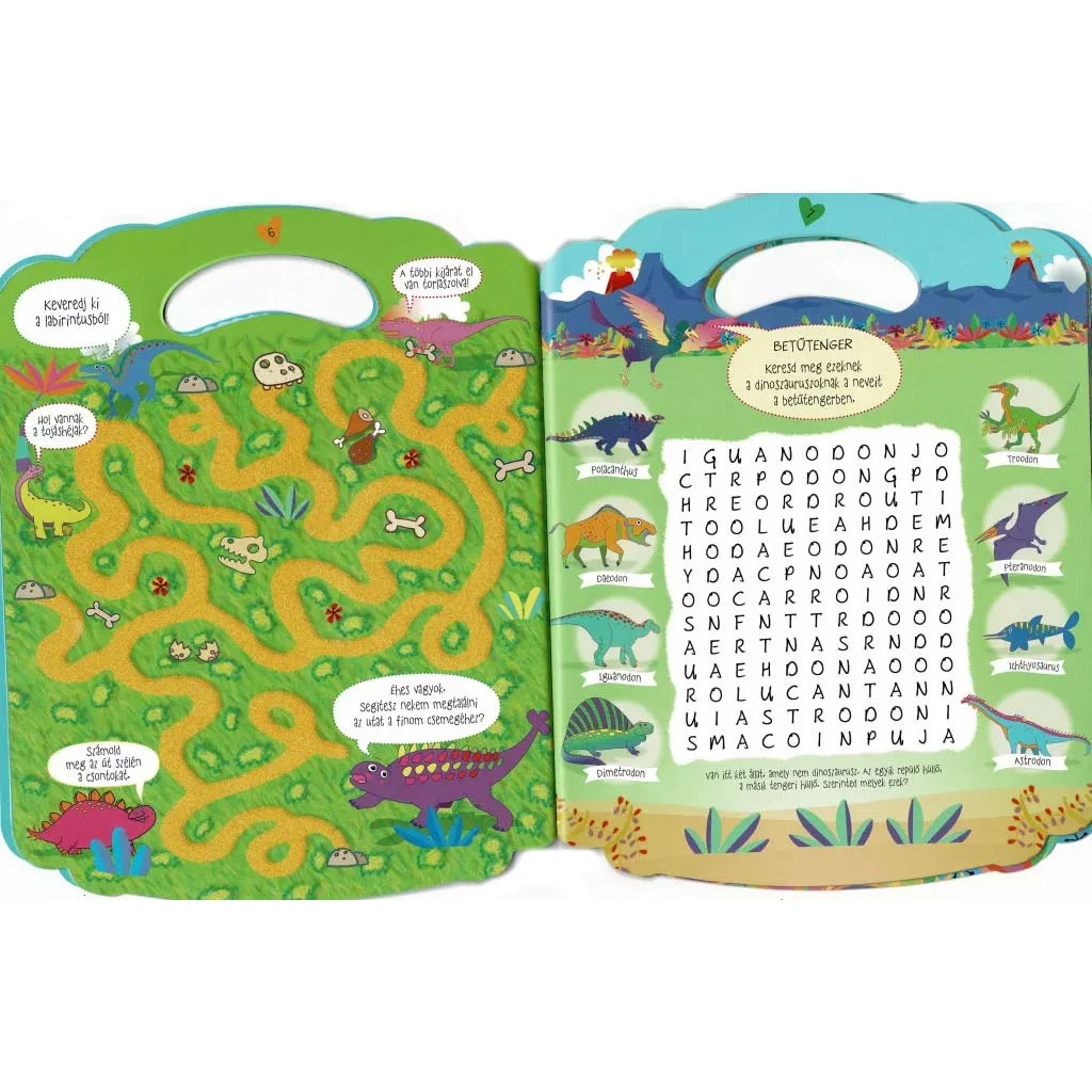 Színes foglalkoztatófüzet dinoszauruszokkal kép 3
