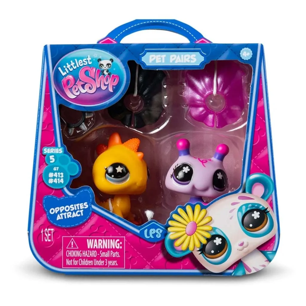 Littlest Pet Shop: Dupla kisállat figura csomag S5 - Méhecske és Leguán