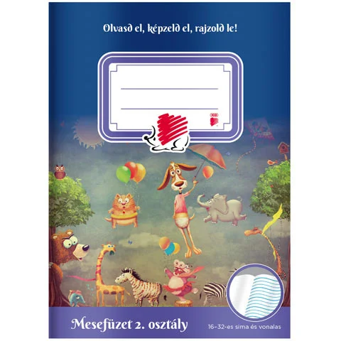 ICO: SÜNI második osztályos mesefüzet A/5-ös 16-32-es vonalazással