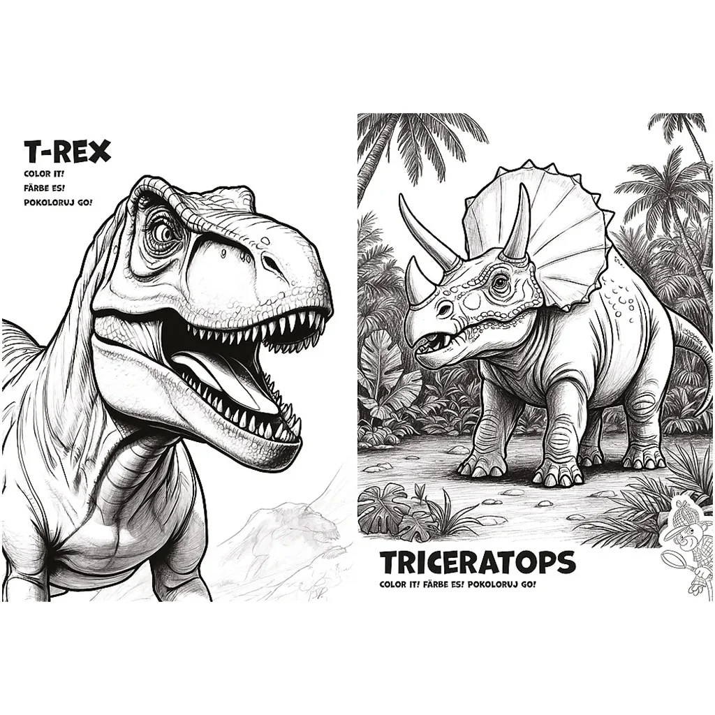 Spy Guy Dinoszauruszok kifestőkönyv - Trefl kép 2