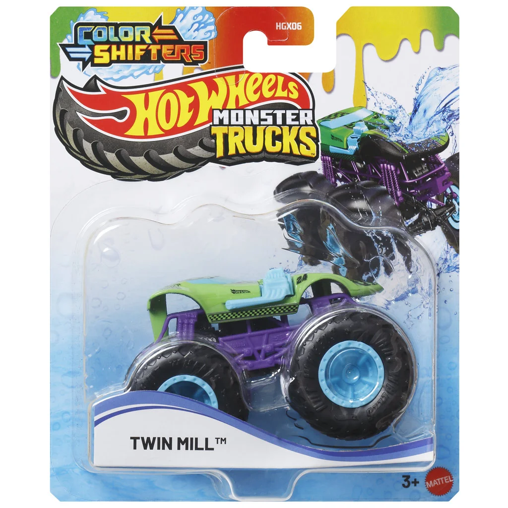 Hot Wheels Monster Trucks: Twin Mill színváltós autó 1/64 - Mattel