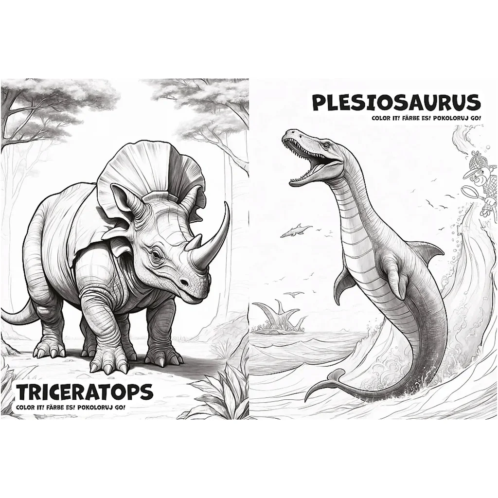 Spy Guy Dinoszauruszok kifestőkönyv - Trefl kép 3