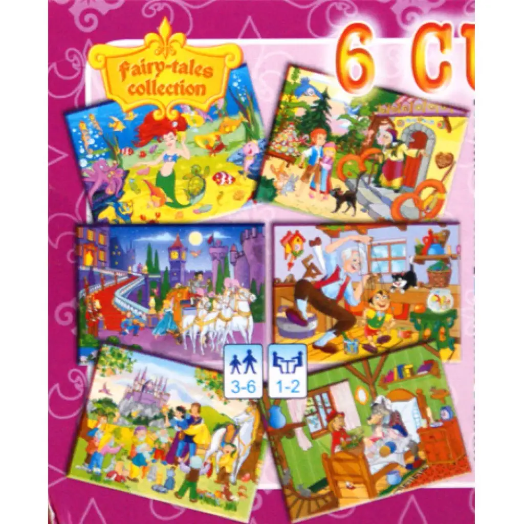 Tündérmesés mini mesekocka 6 db-os kép 2