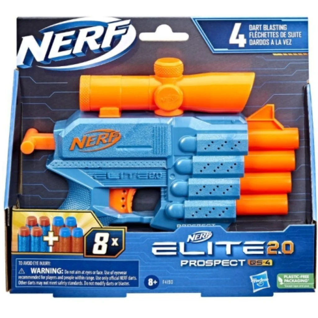 Nerf Elite 2.0 Prospect QS-4 szivacslövő fegyver - Hasbro