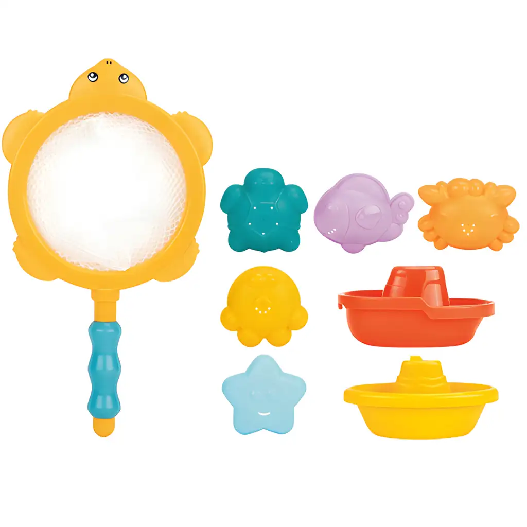 Happy World: Vízivilág horgászhálós fürdőjáték tengeri állatokkal kép 2