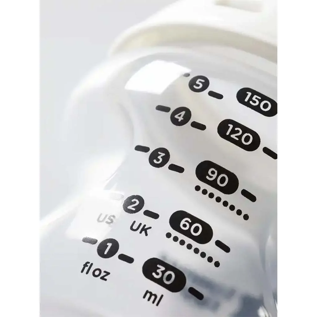 Tommee Tippee: Closer To Nature átlátszó cumisüveg 150ml  (0 hó+) kép 3