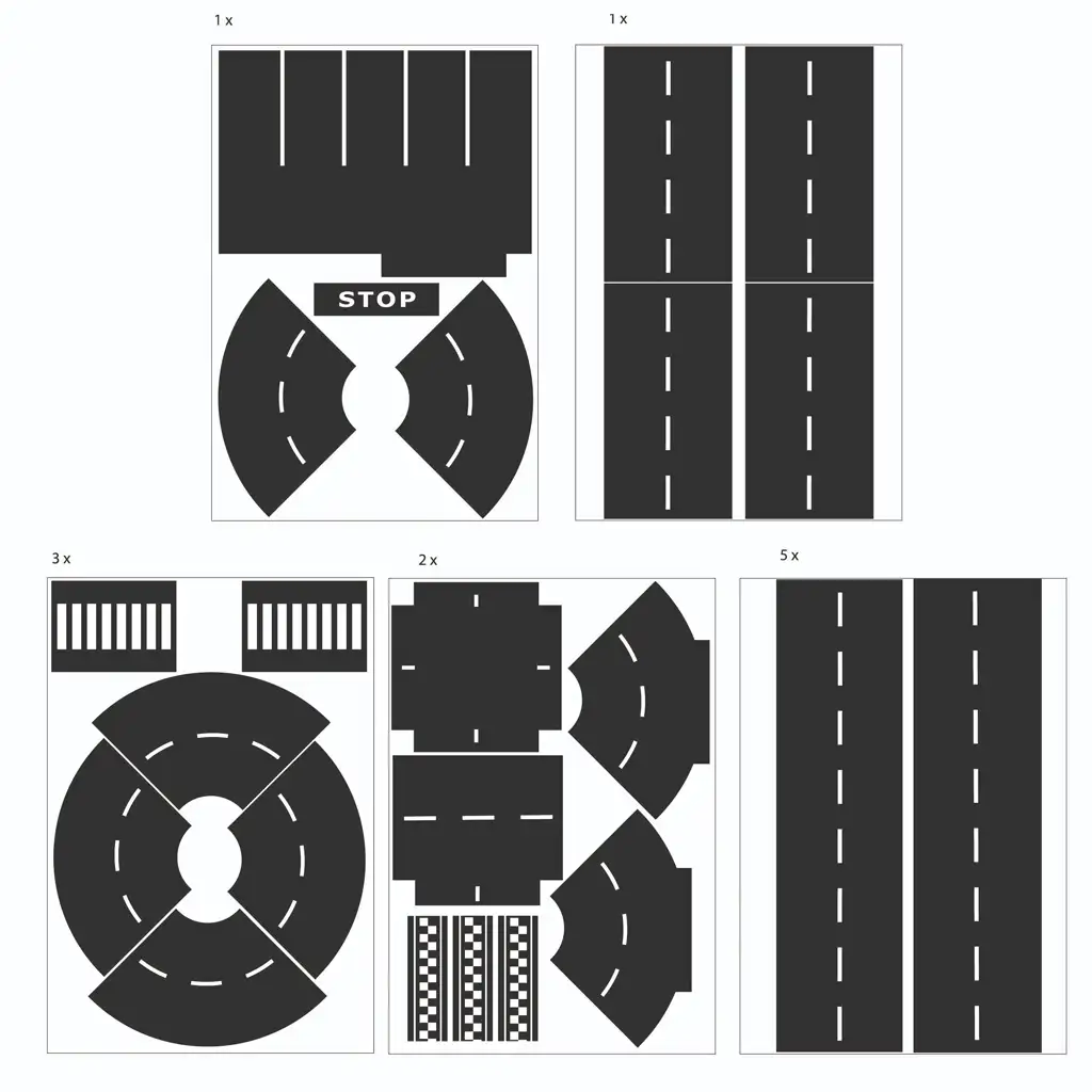 PlayBox: Úttest matrica szett 12 ív matricával kép 2