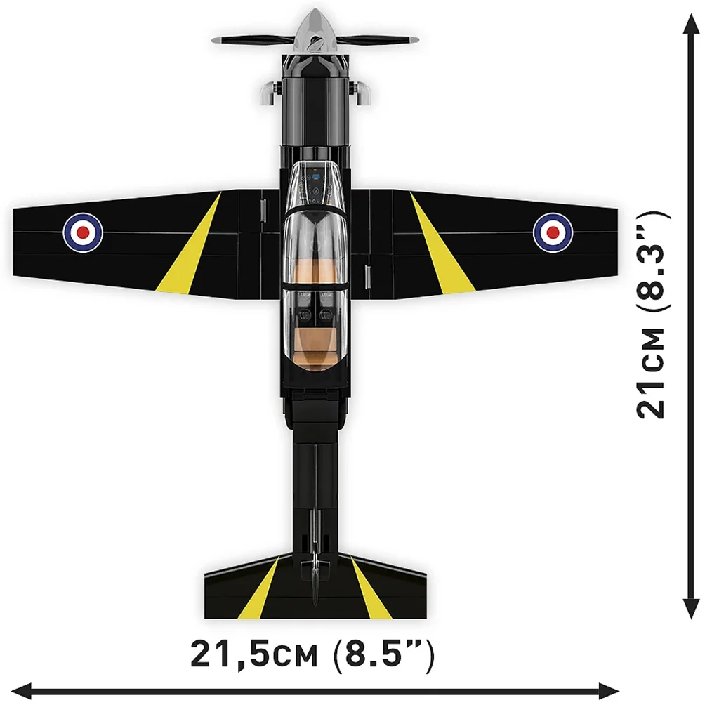 COBI: Beechcraft T-6 Texan II fekete építőjáték (26626) kép 4