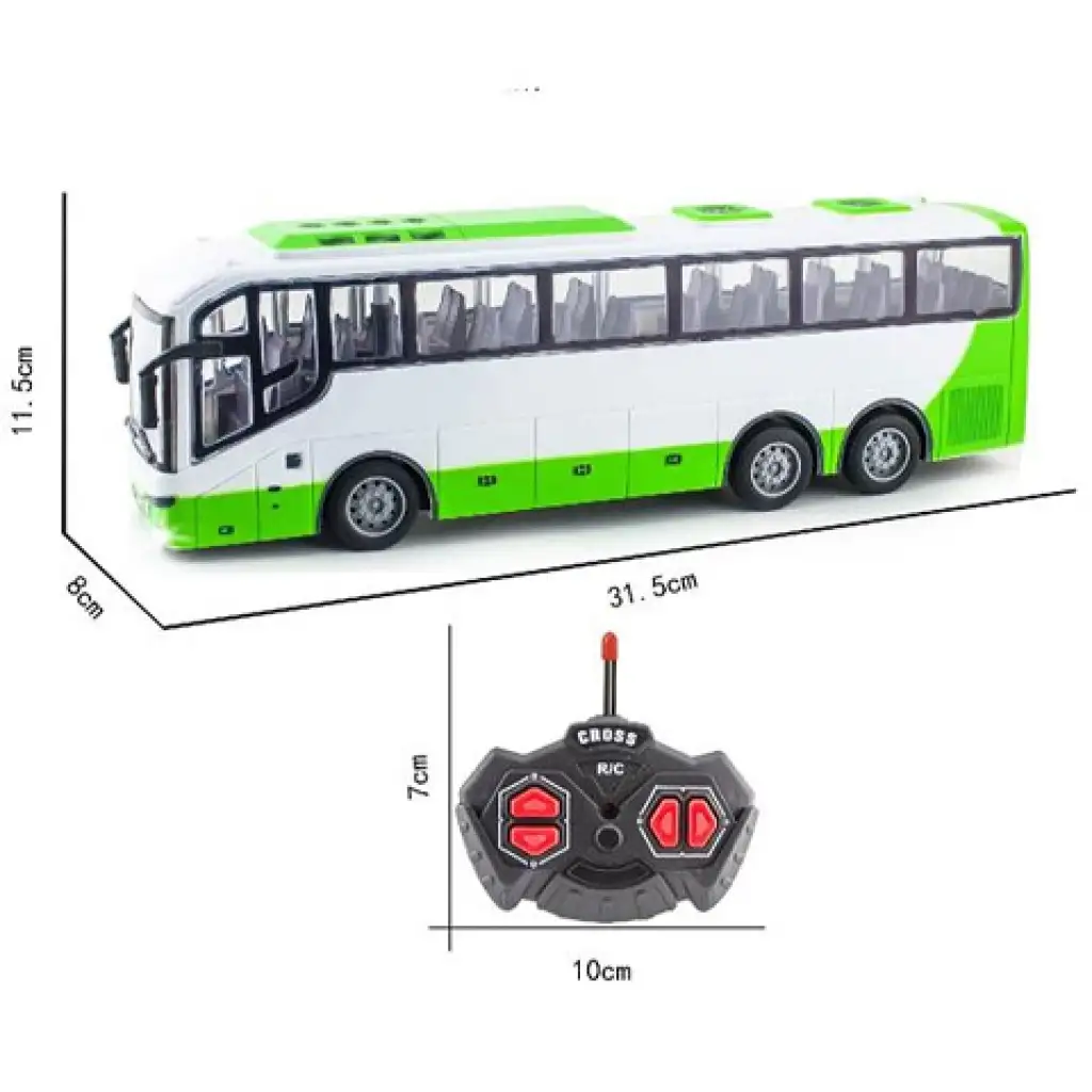 City Bus távirányítós zöld-fehér busz kép 2