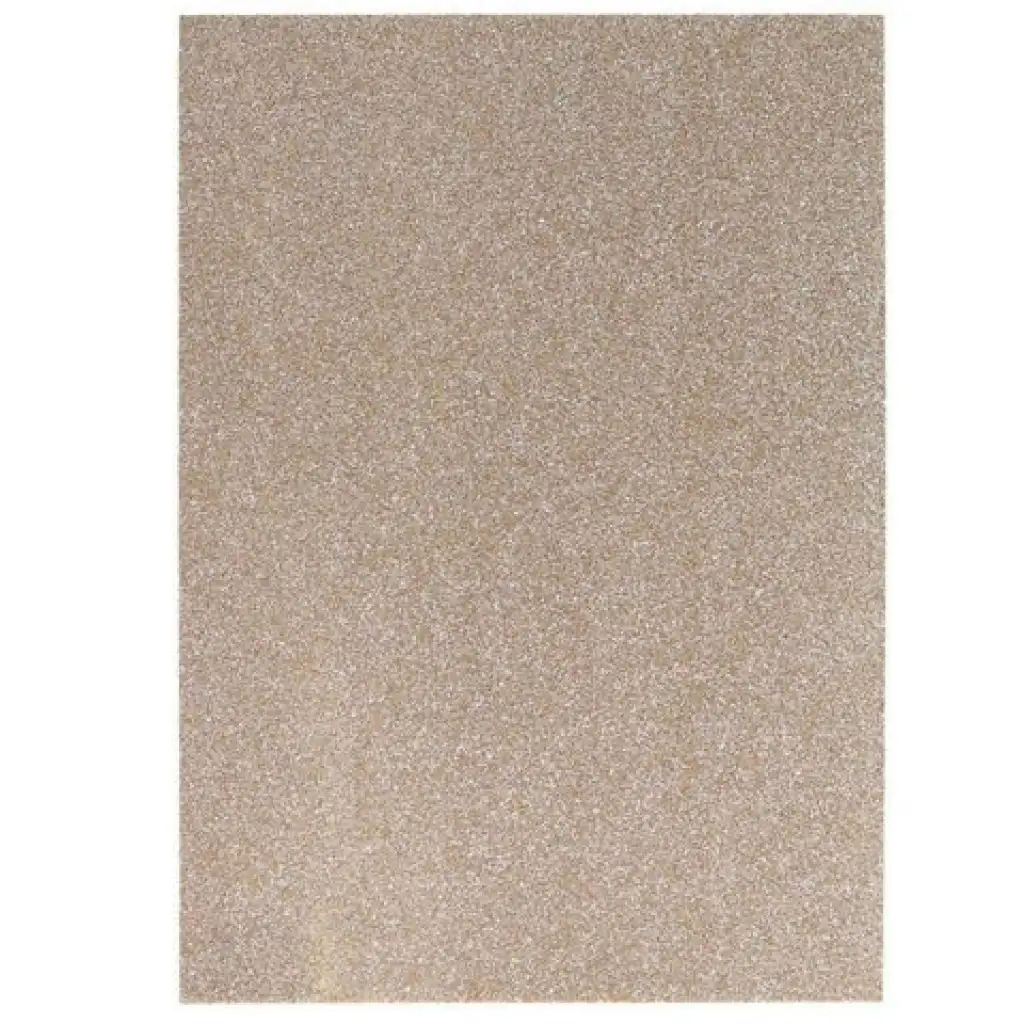 Spirit: Csillámos dekorációs habszivacs lap pezsgő színben A/4 1db