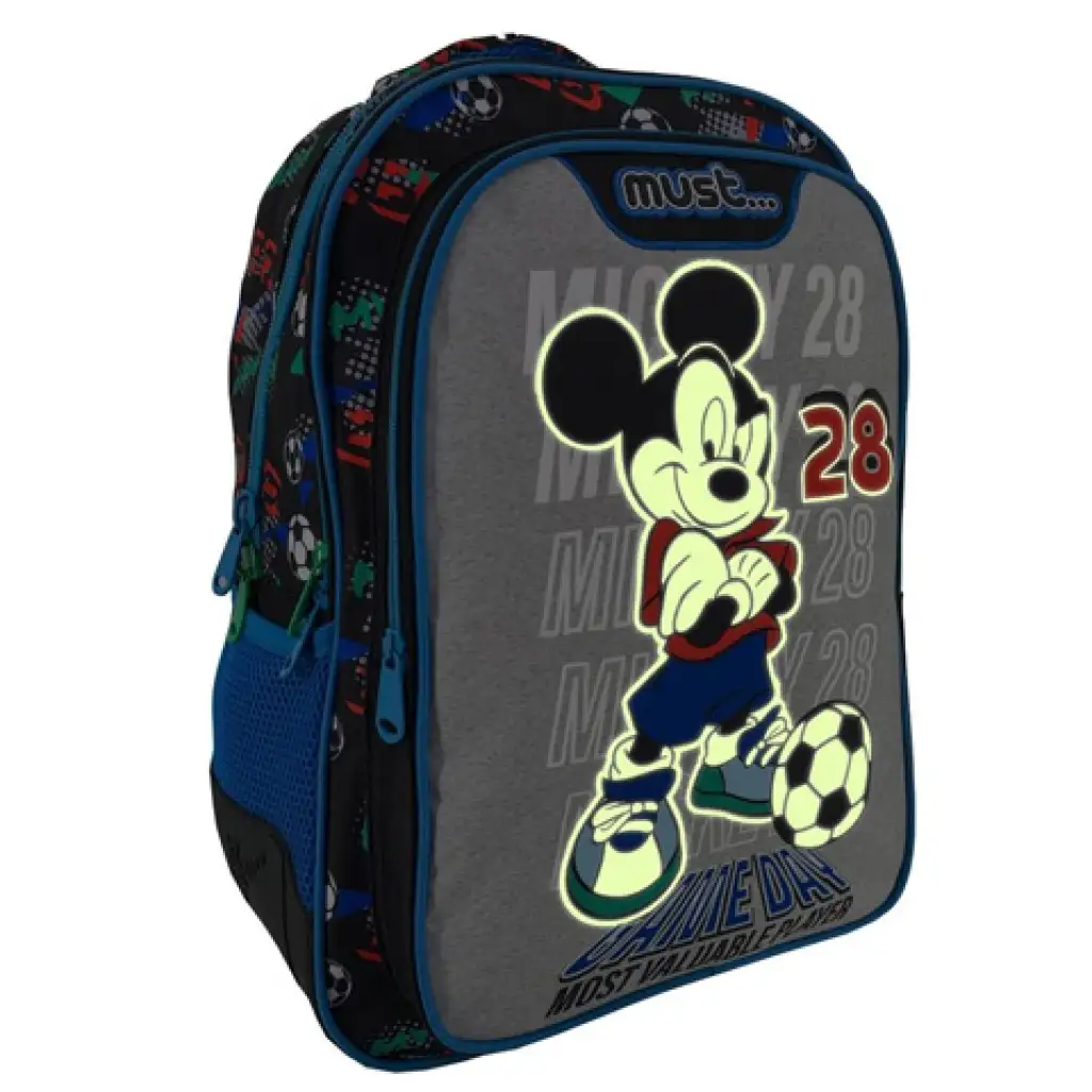 Must: Mickey egér Game day iskolatáska, hátizsák 32x18x43cm kép 3