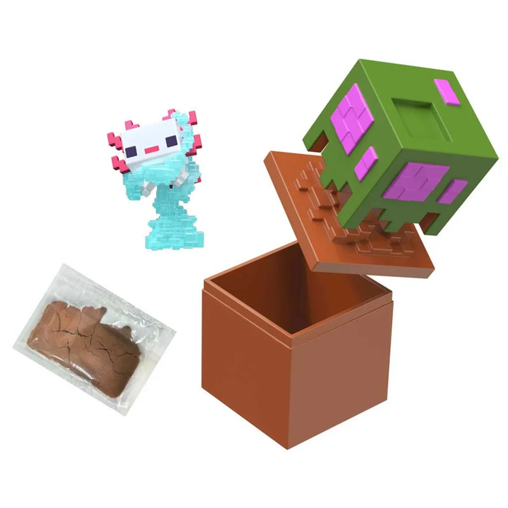 Minecraft Reveal minifigura tárolóban - Tölgyfa - Mattel