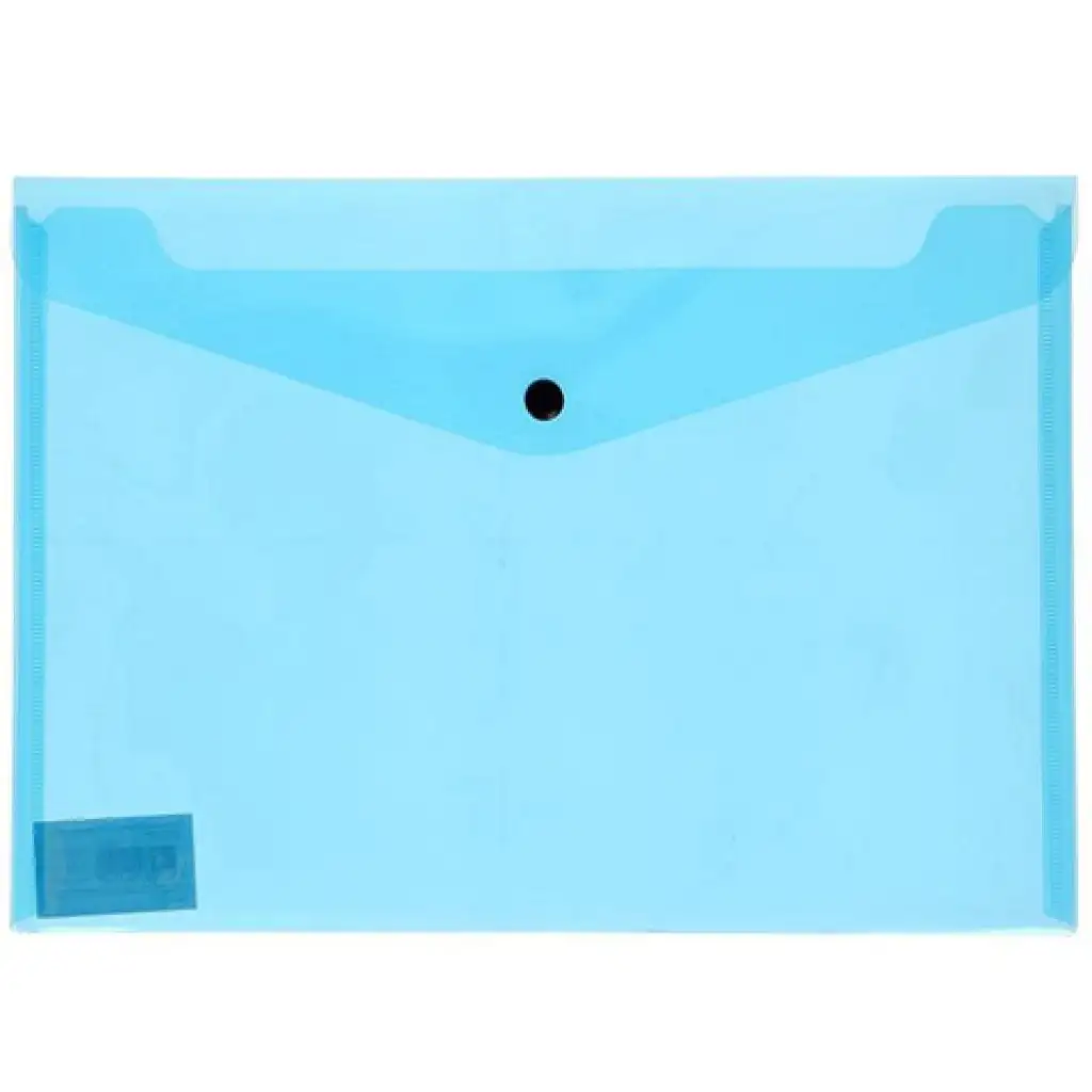 Spirit: Kék színű átlátszó irattartó mappa A/4-es méretben
