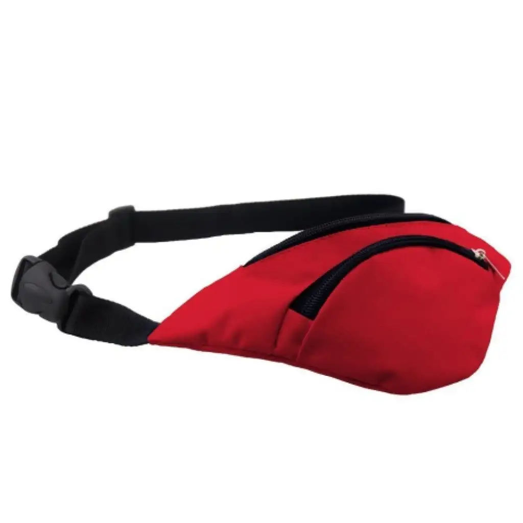 Mood piros övtáska 2 cipzáras zsebbel