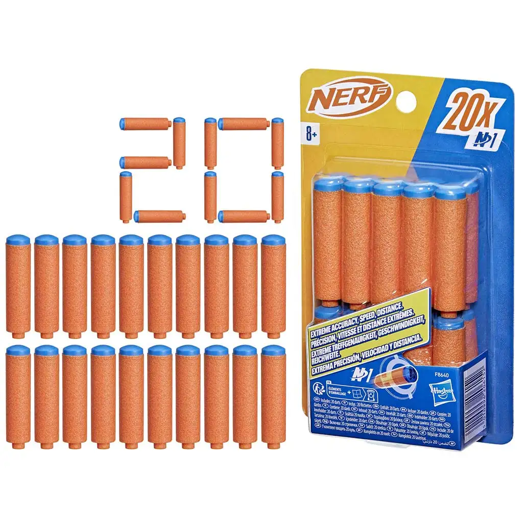 Nerf: N-Series: Szivacslövő töltény utántöltő 20db-os szett - Hasbro kép 2