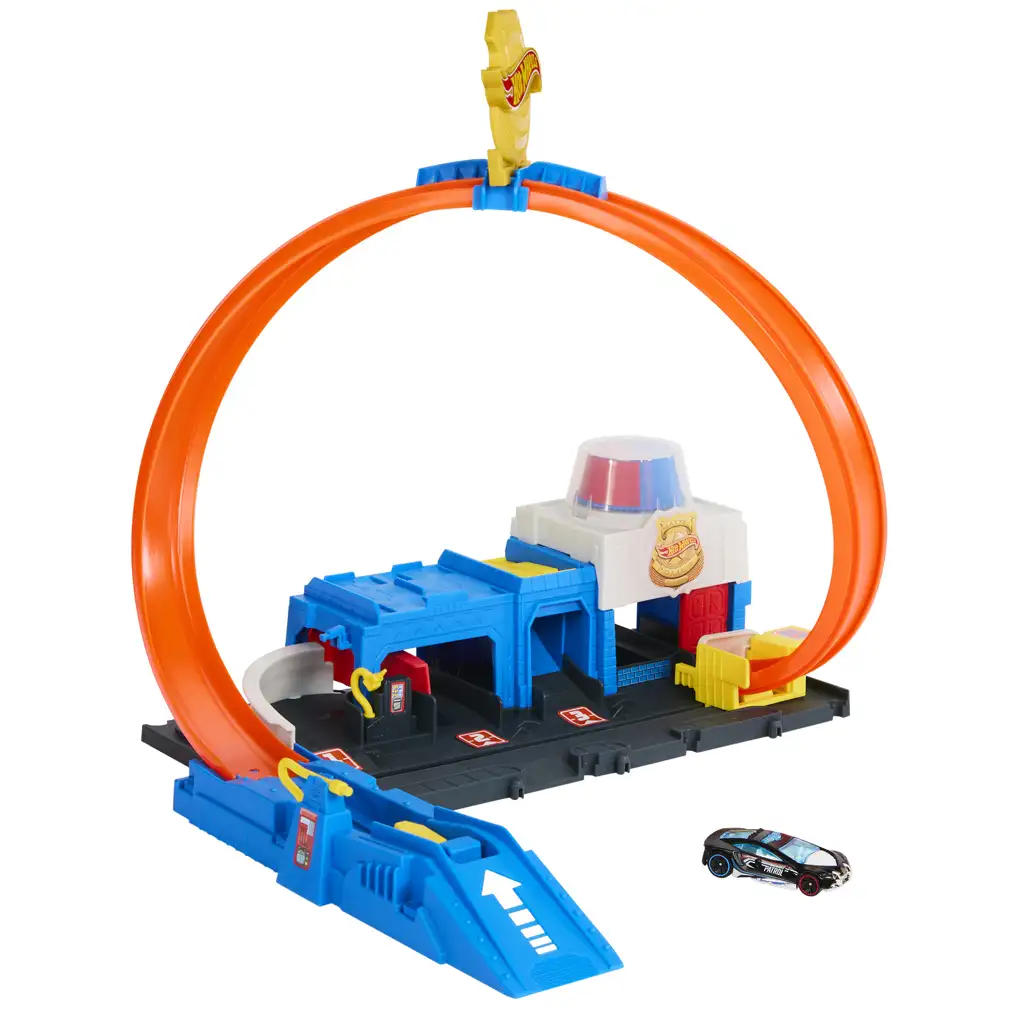 Hot Wheels City: Szuper rendőrkapitányság pályaszett kisautóval - Mattel kép 2