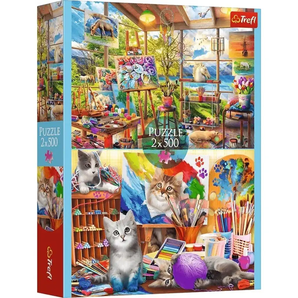 A festészet művészete 2x500db-os puzzle - Trefl