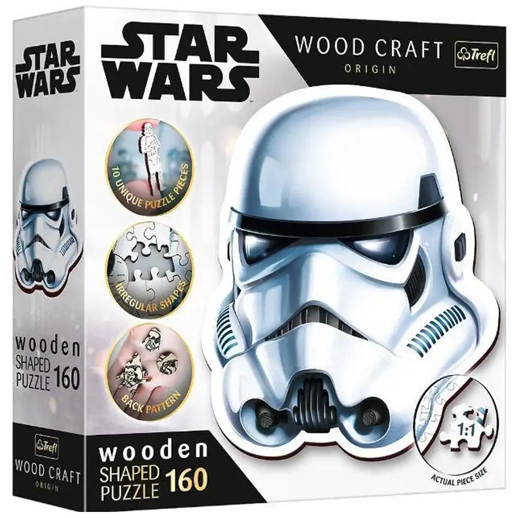 Wood Craft: Star Wars - Rohamosztagos katona sisak 160 db-os prémium fa puzzle - Trefl