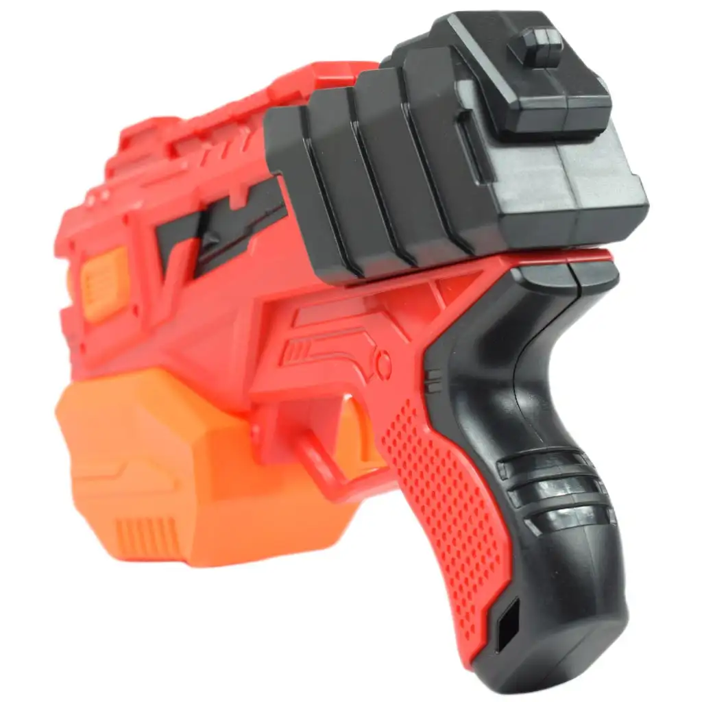 Raid Launcher: Manuális szivacslövő fegyver céltáblával és töltényekkel 26cm kép 6