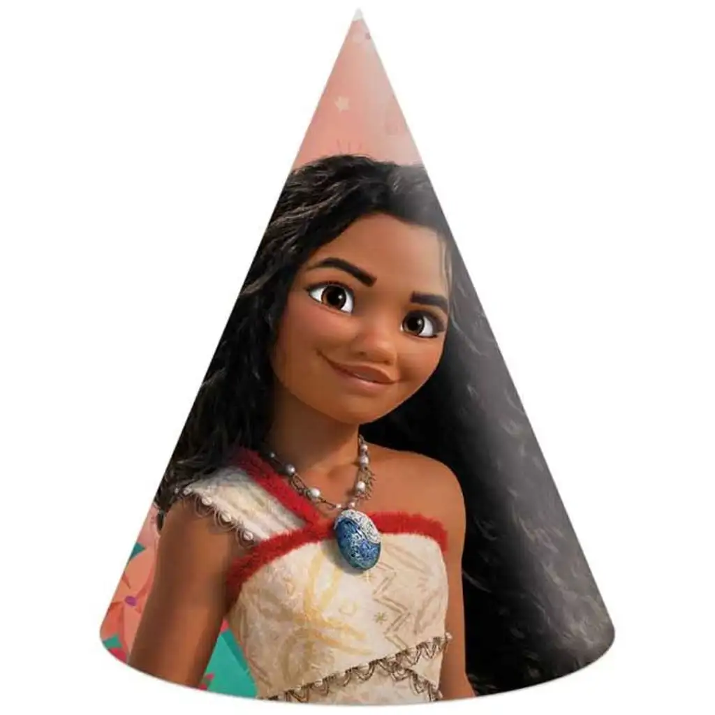 Disney Hercegnők Vaiana 2 party kalap 6db-os szett