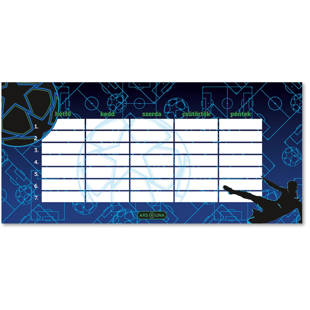 Ars Una: Champs egylapos, kétoldalas órarend