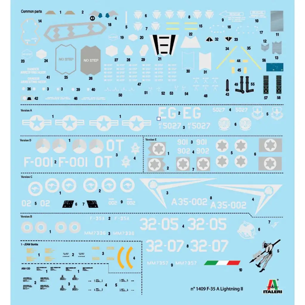 Italeri 1/72 F-35A Lightning II vadászgép makett kép 2