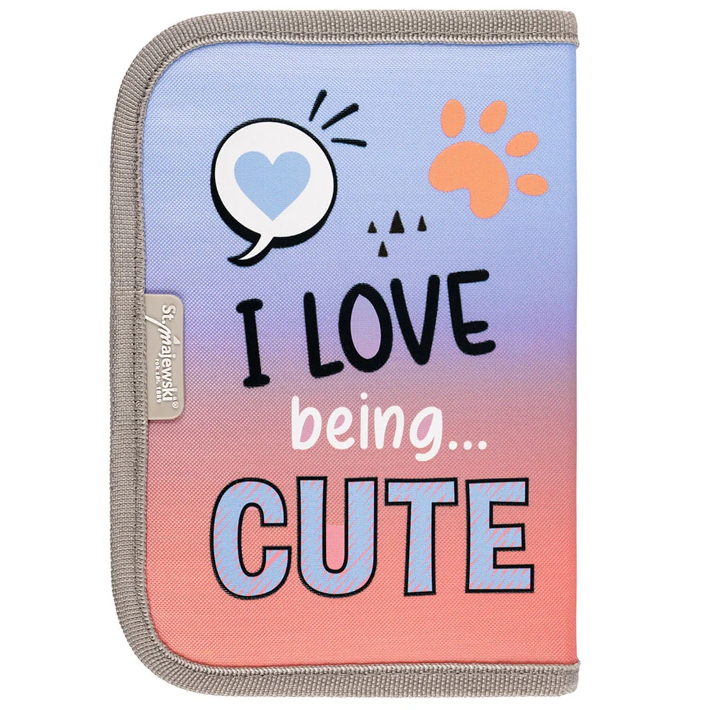 My Little Friend - Grey Yorkie mintás kihajtható tolltartó 21x14x3,5cm kép 2