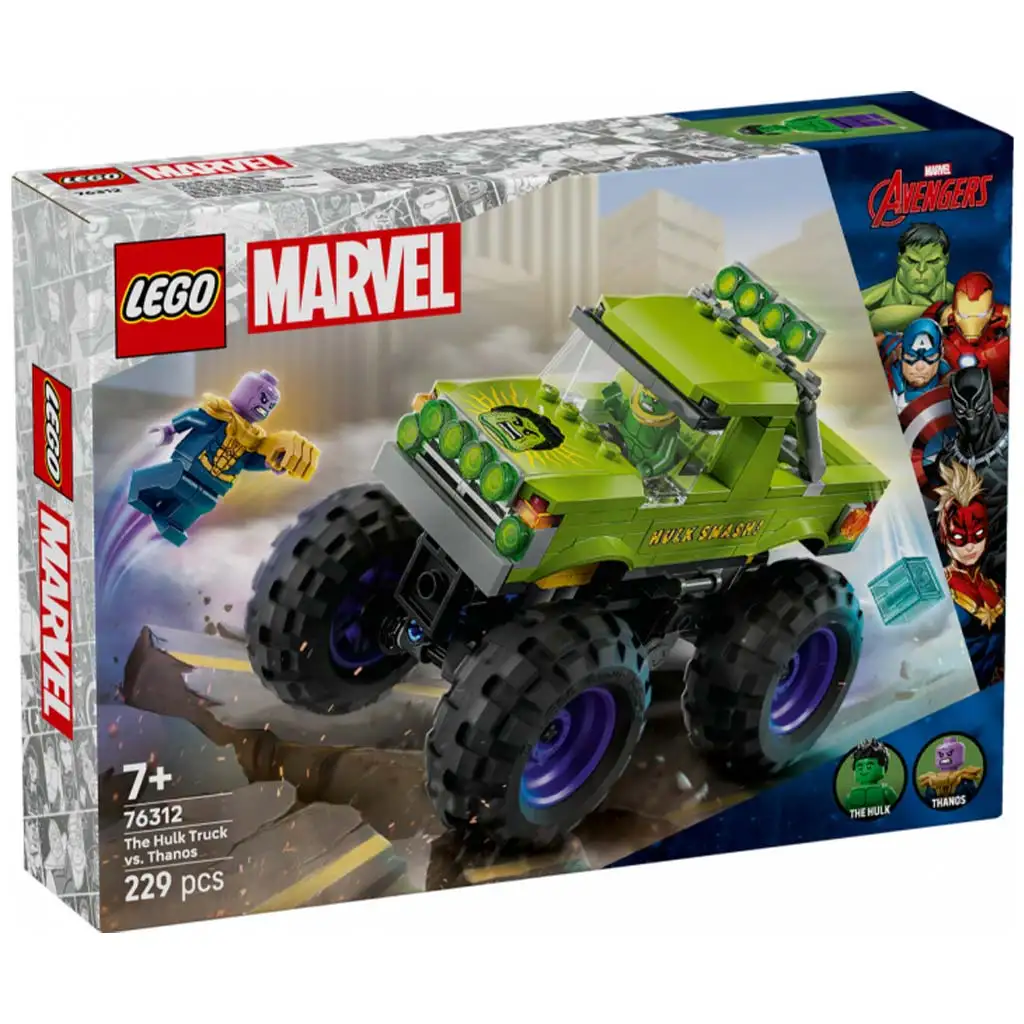 LEGO® Marvel: Hulk óriási terepjárója vs Thanos (76312)