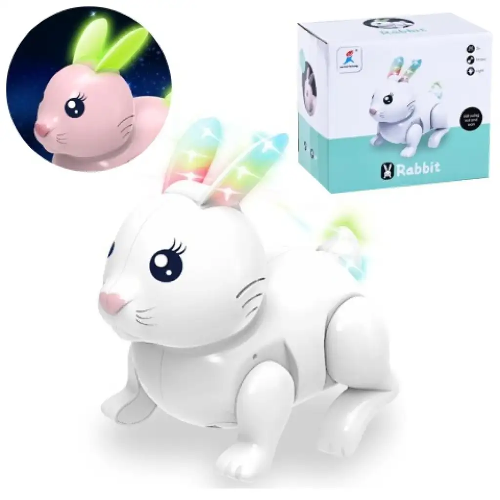 Elektronikus nyuszi pajtás fénnyel és hanggal