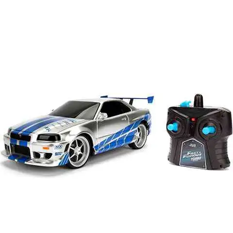 Halálos iramban: RC Brian's Nissan Skyline GT-R (BNR35) távirányítós autó 1/24 - Simba Toys kép 2
