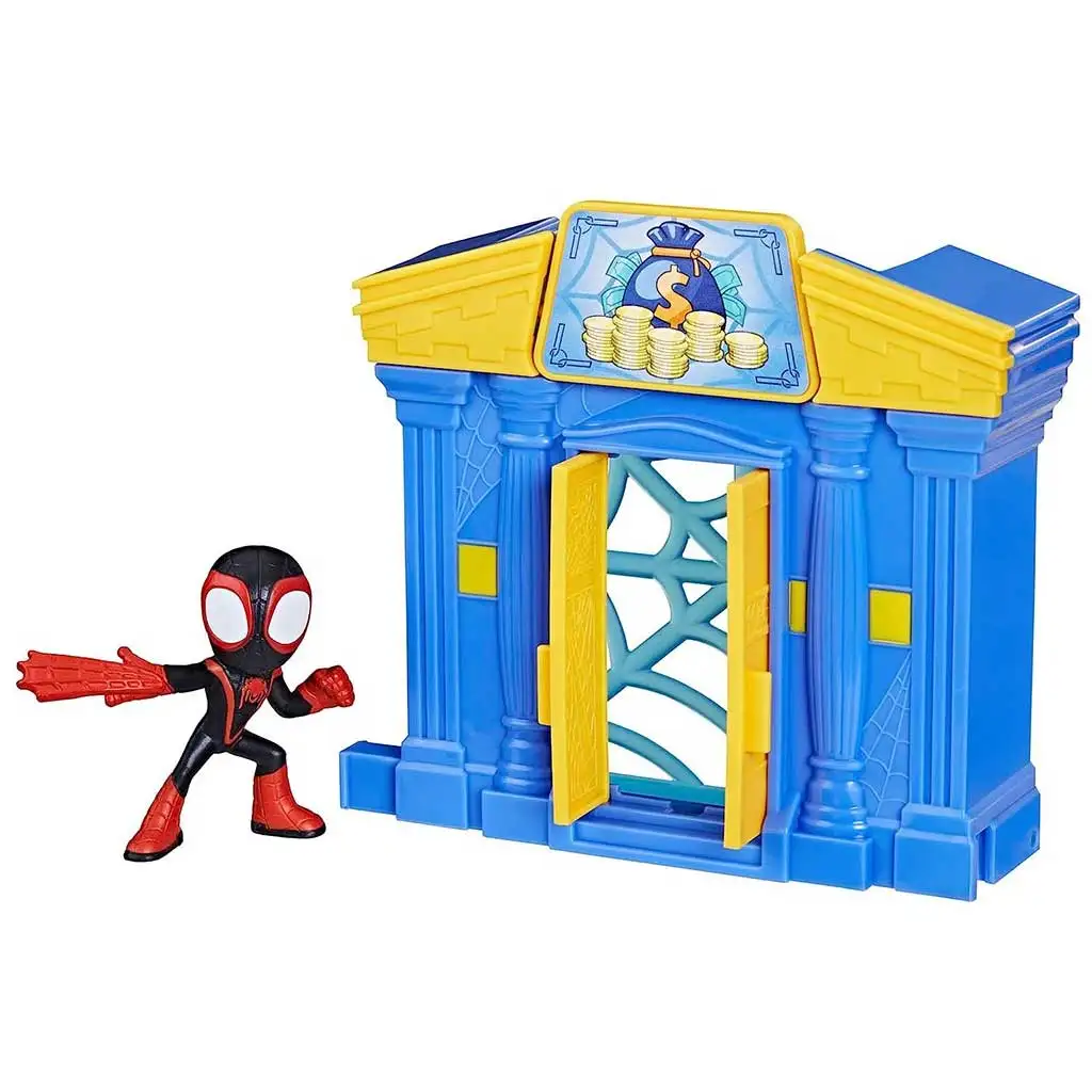 Pókember: Póki és csodálatos barátai - Városi Bank Miles Morales figurával - Hasbro kép 2