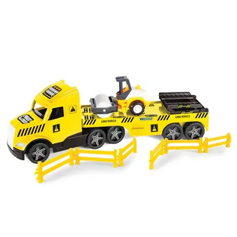 Magic Truck Technic: Kamion úthengerrel és fénnyel 80cm - Wader kép 2