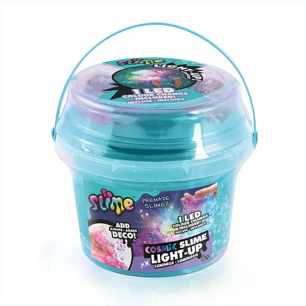 So Slime LED-el világító kozmikus slime vödörben többféle változatban kép 4