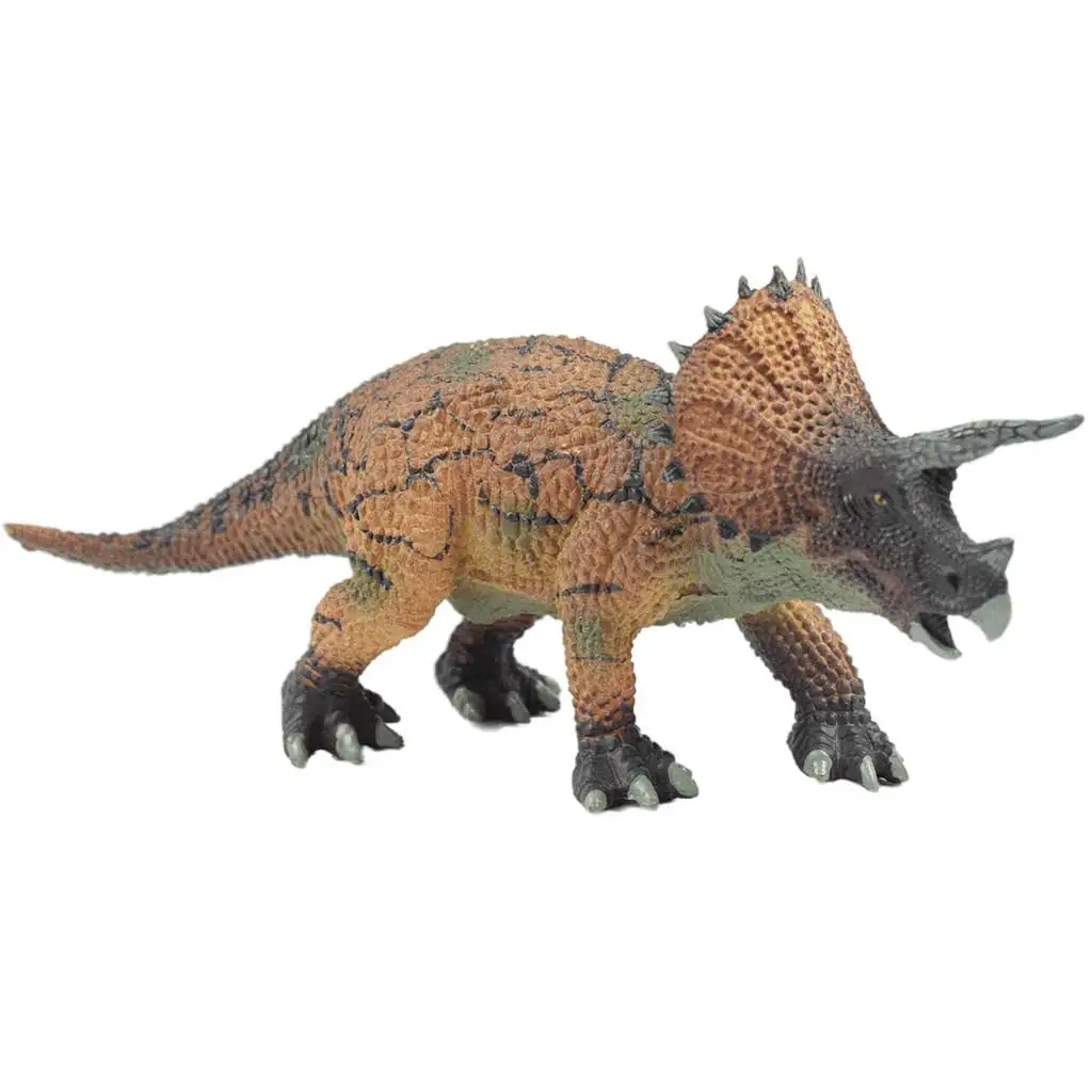 Dino World: Részletgazdagon kidolgozott 16cm-es Triceratops dinoszaurusz figura díszcsomagolásban kép 2