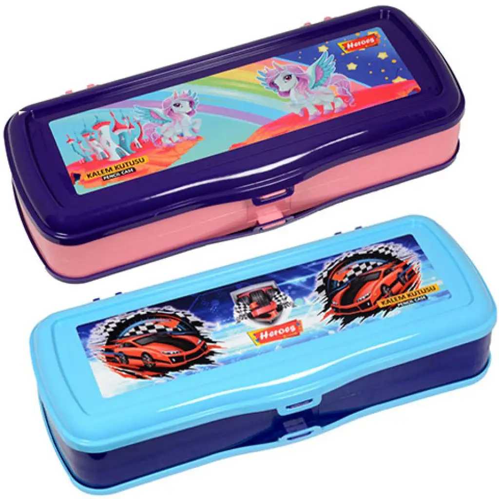 Heroes: Műanyag tolltartó kétrekeszes, többféle változatban kép 2