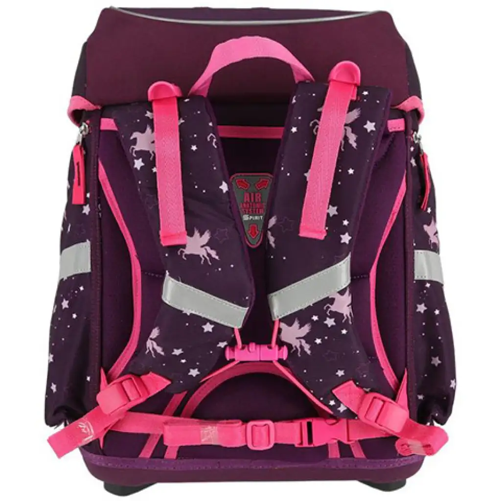 Spirit: Pegazus LED-es, 3D mintás iskolatáska, hátizsák 5db-os szett kép 3