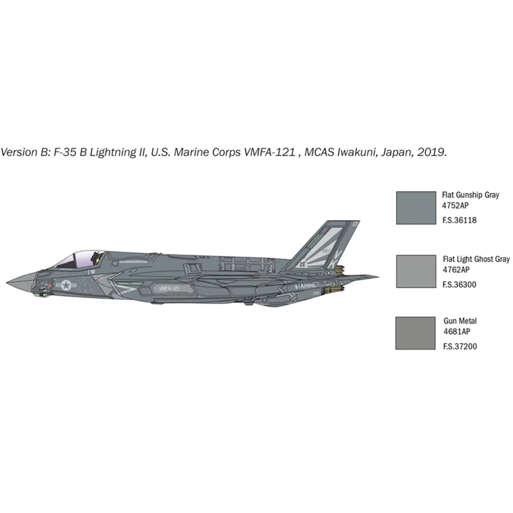 Italeri 1/72 F-35B Lightning II vadászrepülőgép makett kép 6
