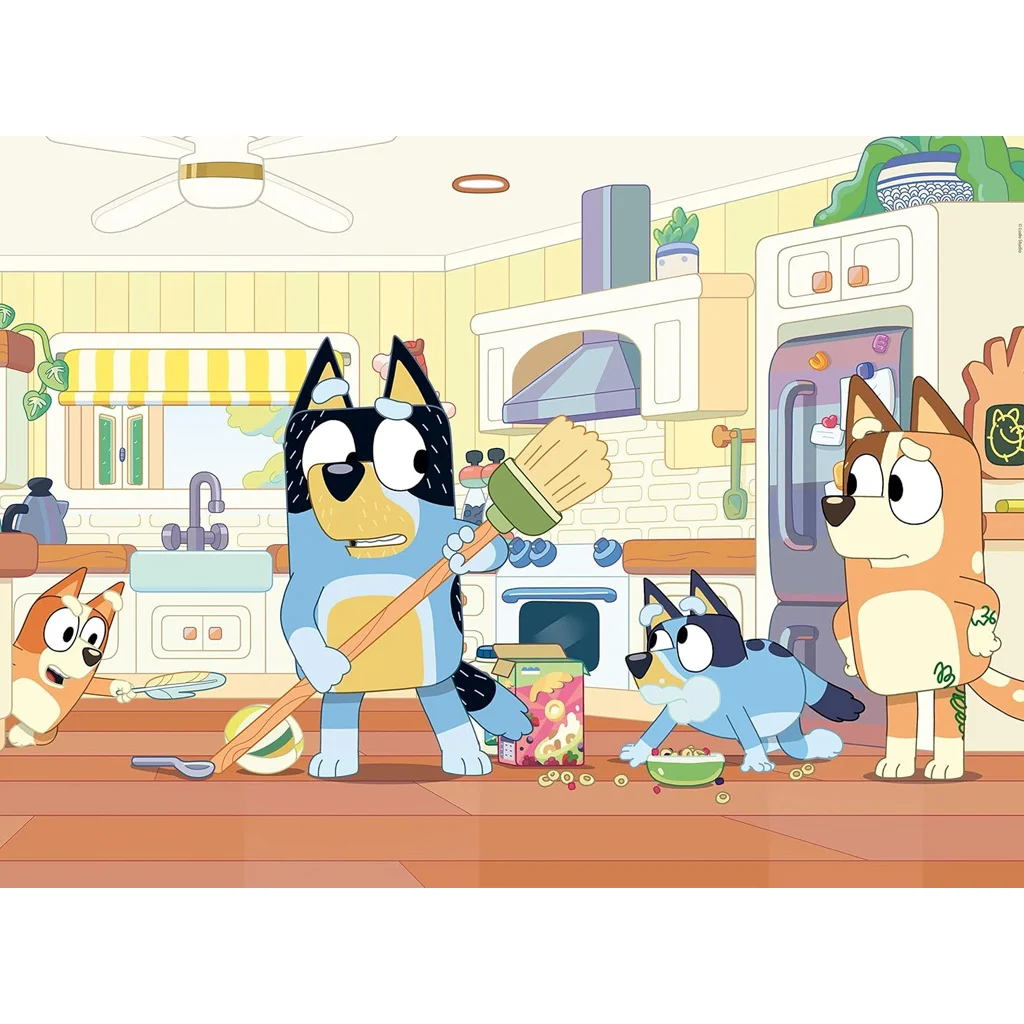 Bluey 2 az 1-ben 60db-os Eco puzzle és színező 70x50cm - Lisciani kép 2