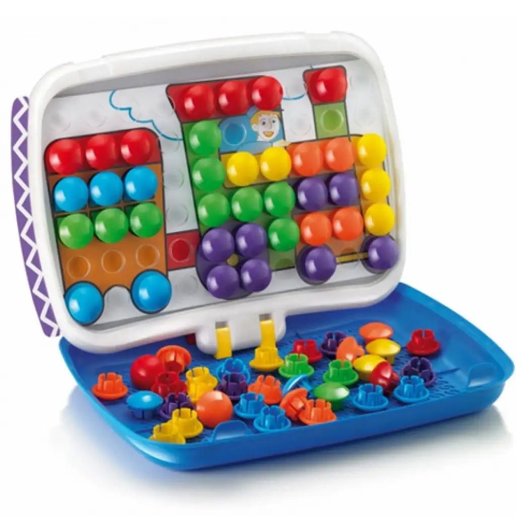 Quercetti: 2 az 1-ben Junior pötyi készlet rajztáblával kép 3