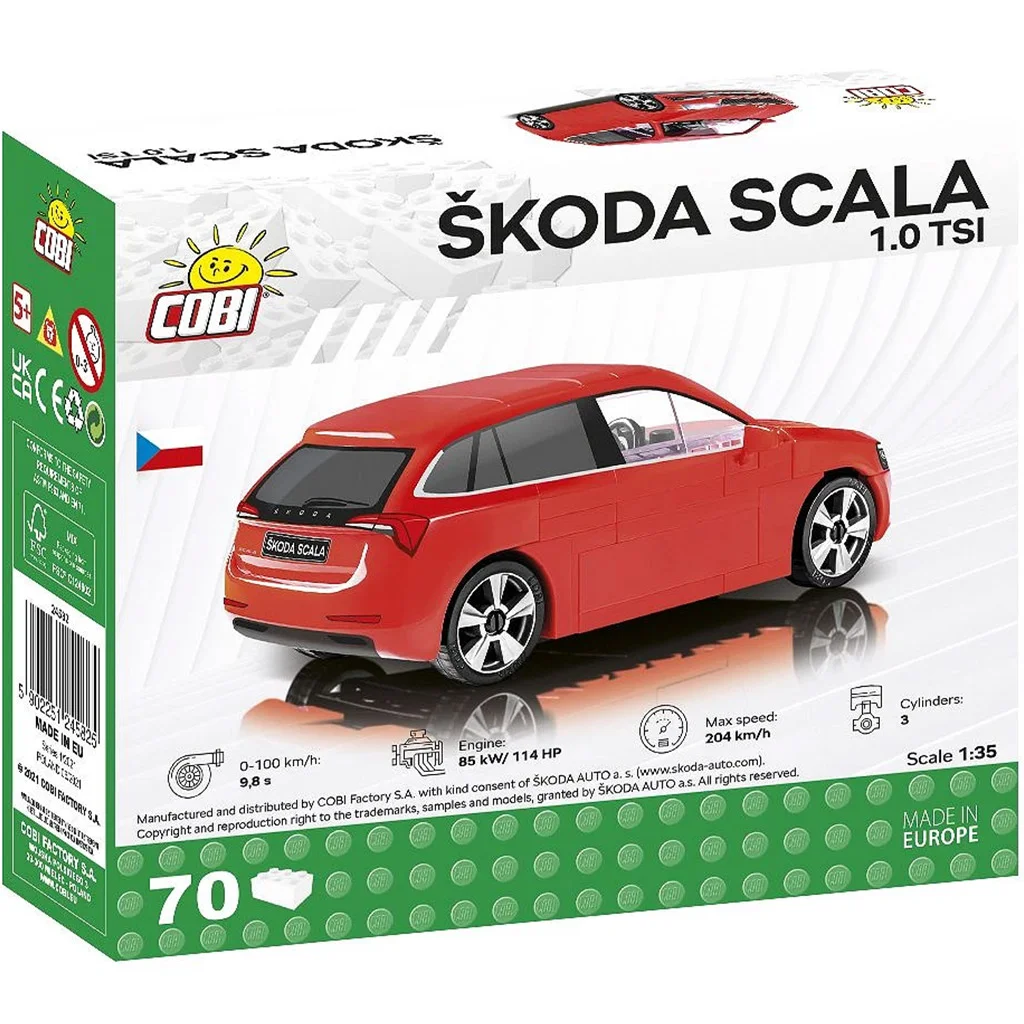 COBI: Škoda Scala 1.0 TSI építőjáték (24582) kép 3