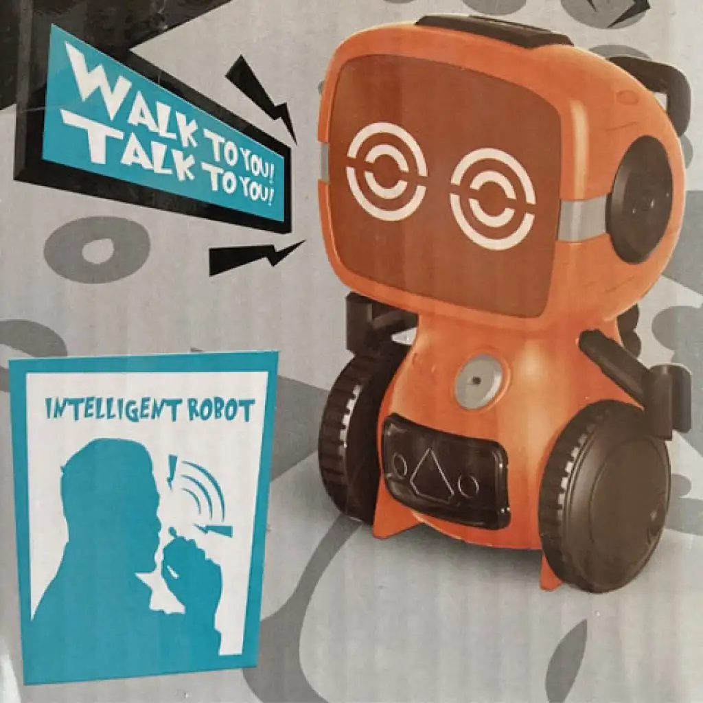 RC interaktív TalkBot robot walkie-talkie üzemóddal narancssárga színben 2,4GHz kép 9