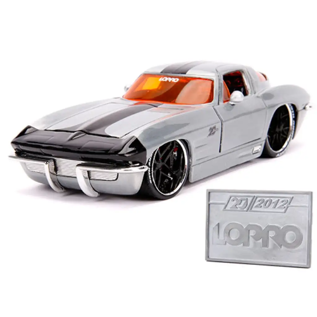 1963 Chevy Sting Ray fém autómodell 1/24 - Simba Toys kép 2