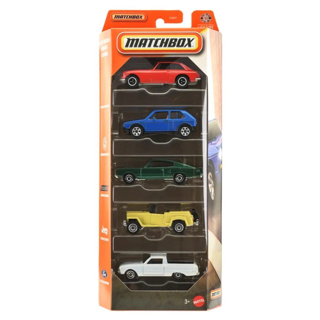 Matchbox: Classic Cruisers 5db-os kisautó szett 1/64 - Mattel