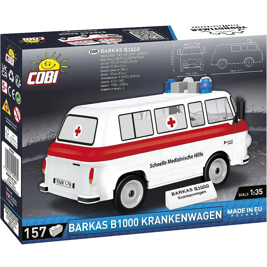 COBI: Barkas B1000 mentőautó építőjáték (24595) kép 3