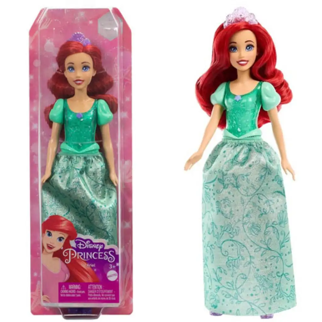 Disney Hercegnők: Csillogó Ariel hercegnő baba - Mattel