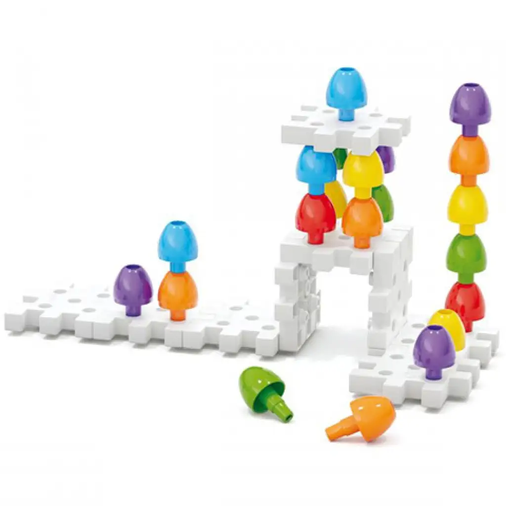 Quercetti: Jumbo Pötyi 2 az 1-ben 45db-os szett kép 4